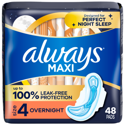 Always Maxi, Overnight 48 ea, $0.31/1ea