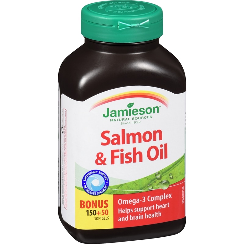 Salmon & Fish Oils Omega-3 Complex Softgels, 1,000 mg