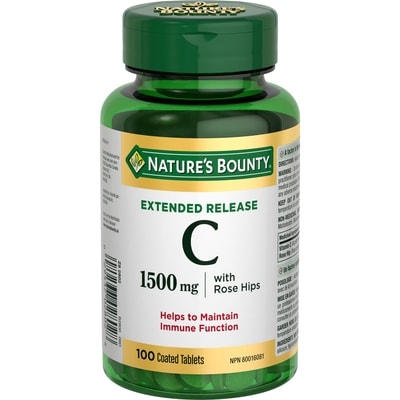 Nature's Bounty Vitamin C, 1500 mg, Extended Release, Tablets 100 ea, $0.16/1ea