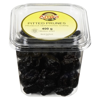 Amira Pruneaux, dénoyautés 400 g, 1,75 $/100g
