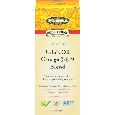 Udo s Choice Omega 3+6+9 Blend Organic 's Oil 500 ml, $6.00/100ml