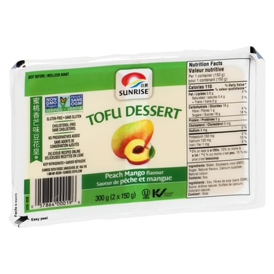 Tofu Dessert, Peach Mango
