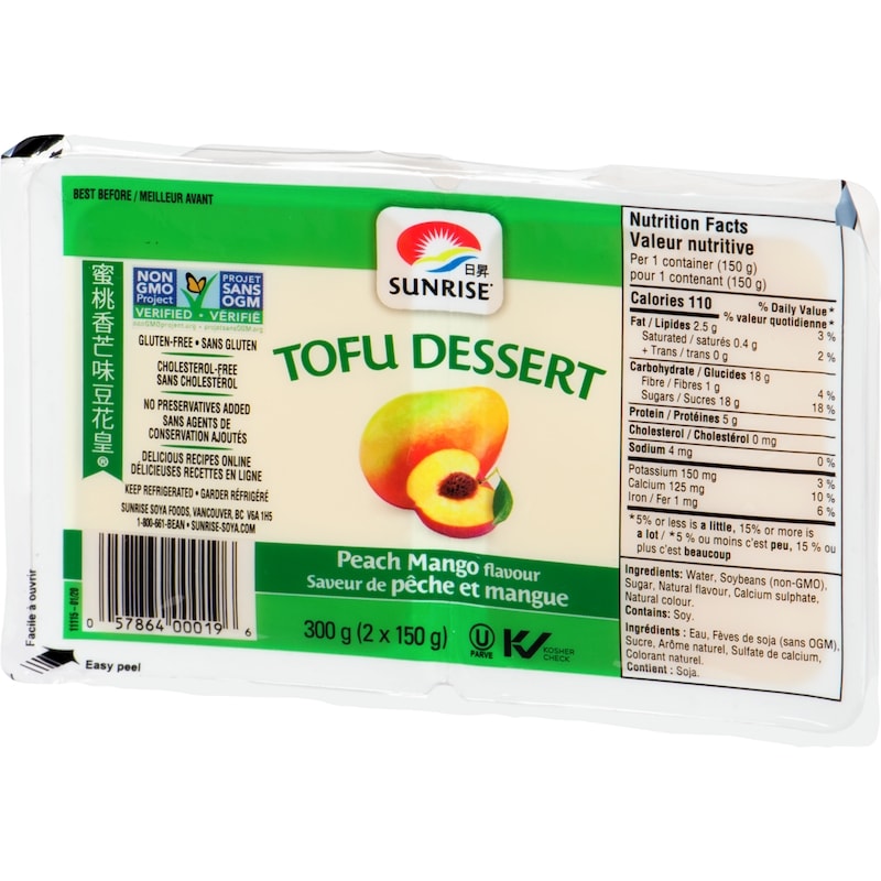 Tofu Dessert, Peach Mango 