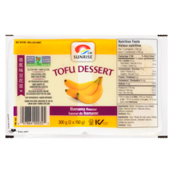 Sunrise Tofu Dessert, Banana Flavoured 2x150.0 g, $0.63/100g