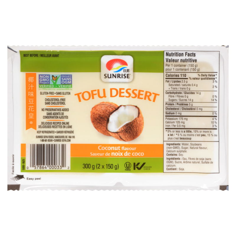 Tofu Dessert, Coconut Flavoured