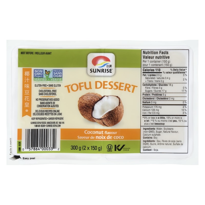 Tofu Dessert, Coconut Flavoured