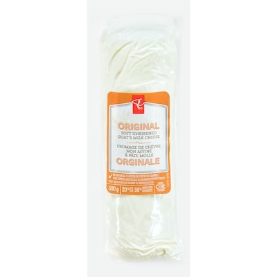President's Choice Original Soft Unripened Goat’s Milk Cheese  300 g, $4.00/100g