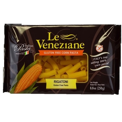 Le Veneziane Rigatoni Corn Pasta, Gluten Free 250 g, $1.20/100g
