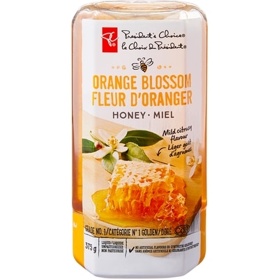 le Choix du Président Miel à la fleur d’oranger 375 g, 2,40 $/100g