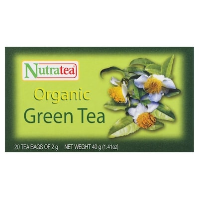 Nutratea Green Tea Organic 20 Tea Bags x 2 g 50 g, $5.98/100g