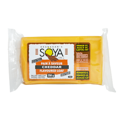 Okanagan Cheddar Flavoured Cheese Loaf 250 g, $2.52/100g