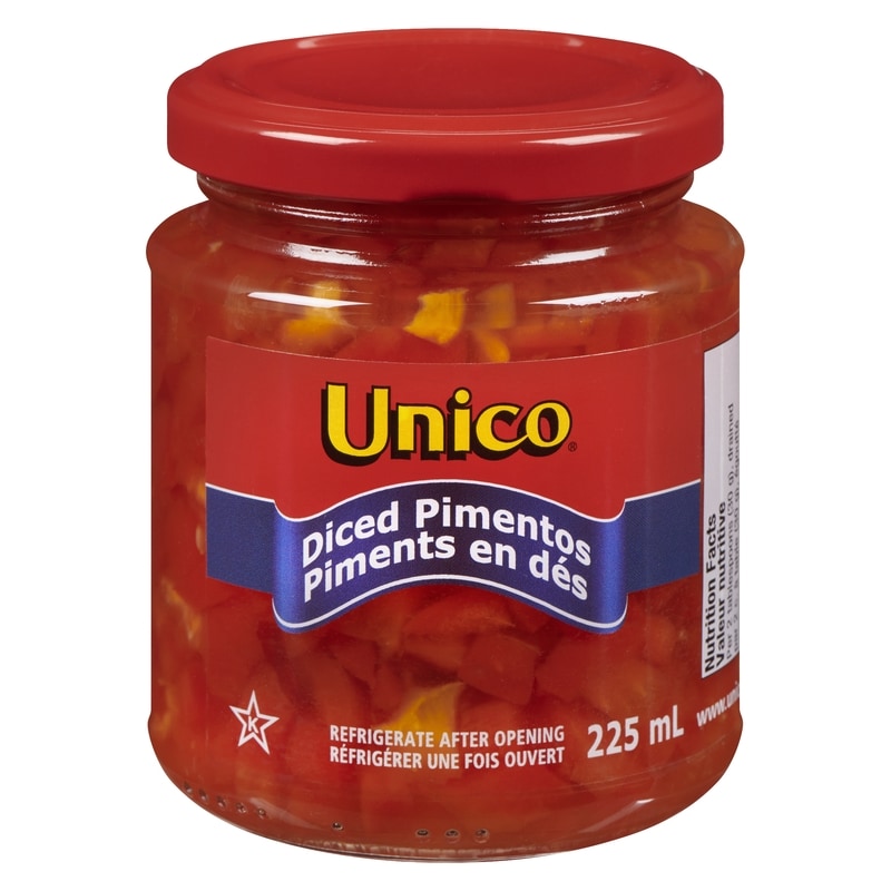 Unico Pimentos, Diced - 225 ml | Dominion Stores of Newfoundland