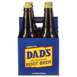 Christie Dads Root Beer  4x355.0 ml, $0.53/100ml