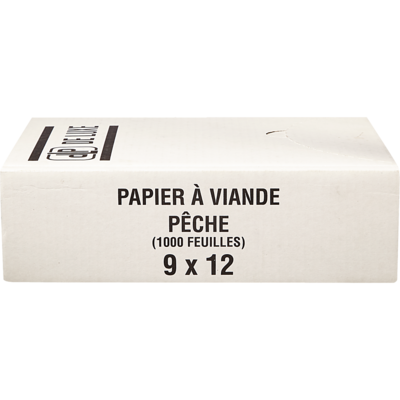 GFS Feuille de papier de luxe pêche 23 x 30 cm (9 x 12 po) 1000 ea, 0,03 $/1ch