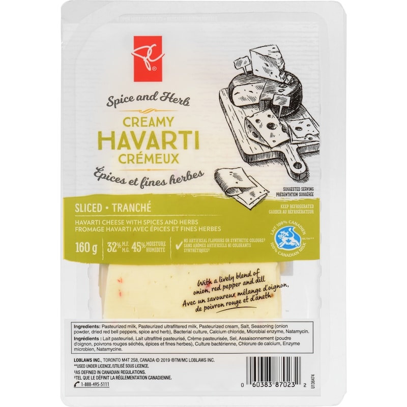Herb & Spice Havarti, Sliced