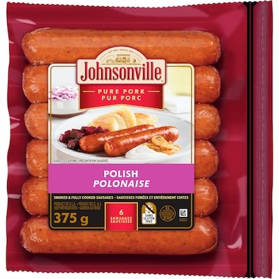 Johnsonville Saucisson polonais fumé 375 g, 2,13 $/100g