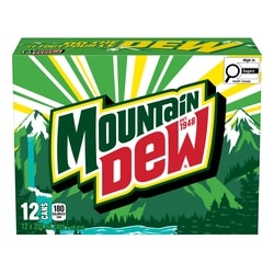 Mountain Dew Soft Drink 12x355.0 ml, $0.18/100ml