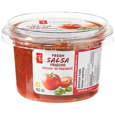 President's Choice Medium Fresh Salsa 430 ml, $1.40/100ml