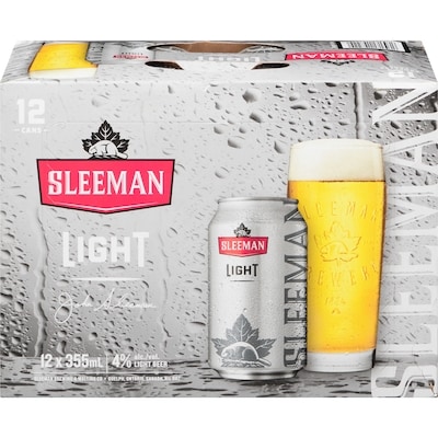Sleeman Light 12 Cans (ID required at pick-up) 12x355.0 ml, $0.54/100ml