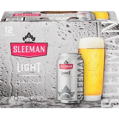 Sleemans Bière légère, 12 canettes (Pièce d’identité requise au moment du ramassage) 12x355.0 ml, 0,49 $/100ml