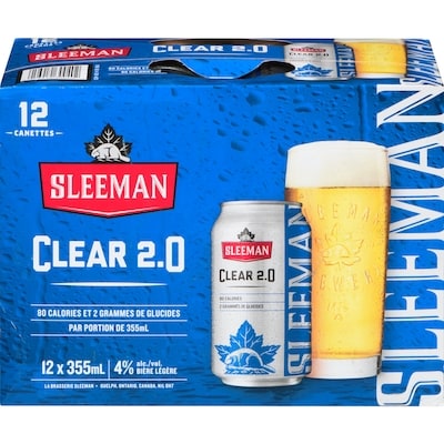 Sleemans Bière clear, 12 canettes (Pièce d’identité requise au moment du ramassage) 12x355.0 ml, 0,54 $/100ml