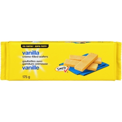 No Name Vanilla Crème-Filled Wafers 175 g, $1.14/100g