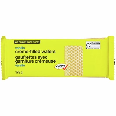Sans Nom Gaufrettes avec garniture crémeuse à la vanille 175 g, 0,85 $/100g