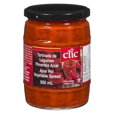 Clic Sauce Ajvar 500 ml, 0,90 $/100ml