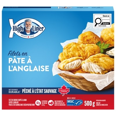 High Liner Filets en pâte à l’anglaise 500 g, 2,20 $/100g
