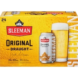 Sleeman Draught 24 Cans (ID required at pick-up) 24x355.0 ml, $0.46/100ml
