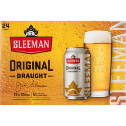 Sleemans Bière Draught, 24 canettes (Pièce d’identité requise au moment du ramassage) 24x355.0 ml, 0,46 $/100ml
