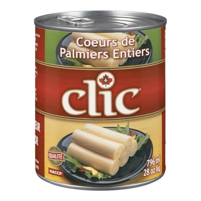 Clic Cœurs de palmier entiers 796 ml, 0,94 $/100ml