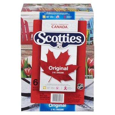 Scott Facial Tissue, 6 pack 100 ea, $0.12/1ea