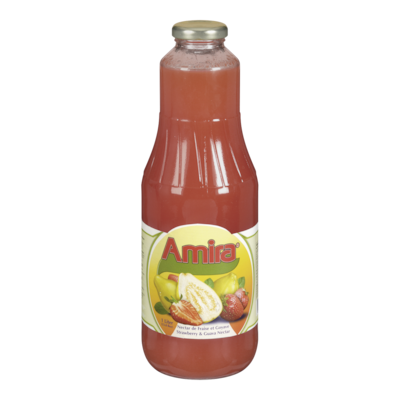 Amira Strawberry & Guava Nectar 1 l, $0.38/100ml