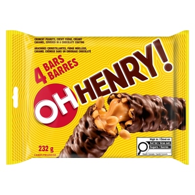 Oh Henry! Candy Bar, Pack of 4 232 g, $2.80/100g