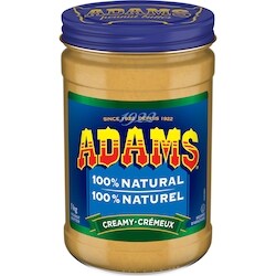 Adams beurre d'arachide crémeux 100 % naturel 1 kg, 1,00 $/100g