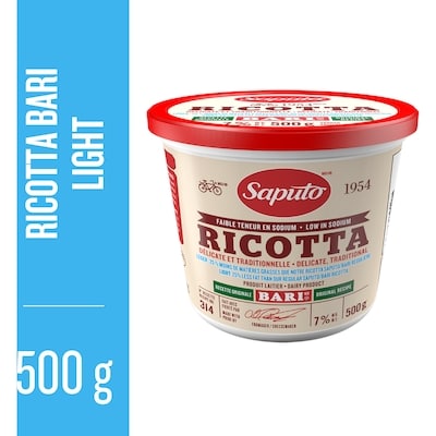 Saputo Bari Light Ricotta 500 g, $1.80/100g
