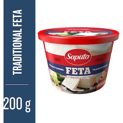 Saputo Feta Cheese 200 g, $2.50/100g