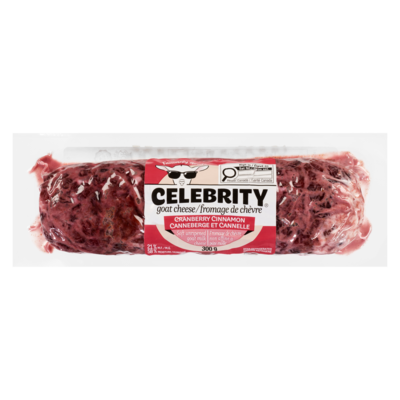 Celebrity Goat Cheese, Cranberries & Cinnamon 300 g, $3.66/100g