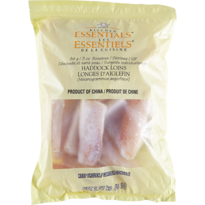 Kitchen Essentials Haddock Loin, Individually Frozen 2.27 kg, $2.47/100g