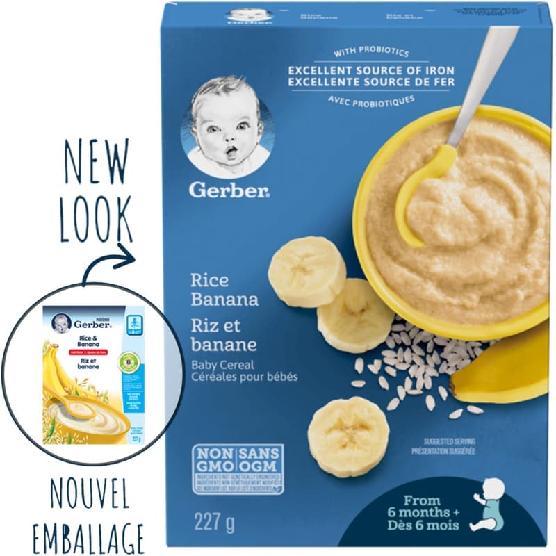 Gerber Rice & Banana Baby Cereal