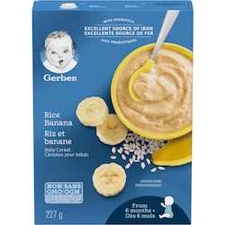 Nestlé Céréales pour bébés riz et banane 227 g, 2,42 $/100g