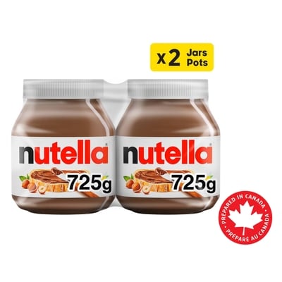 Nutella Hazelnut Spread with Cocoa for Breakfast, 2x725.0 g, $1.41/100g