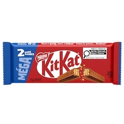 Nestlé Kitkat Méga, 2 barres à 4 bâtonnets, choco. au lait 73 g, 2,74 $/100g