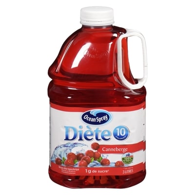 Ocean Spray Cocktail aux canneberges diète 3 l, 0,28 $/100ml