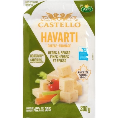 Castello Arla Havarti Herb&Spice FW 200 g, $4.15/100g