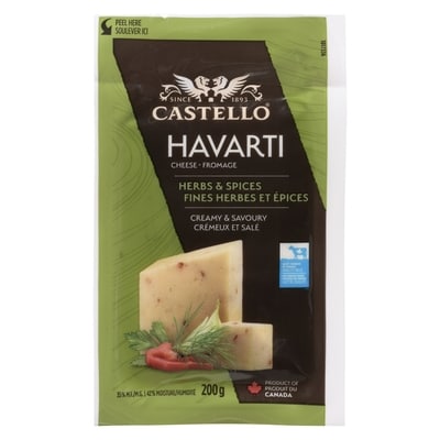 Castello Arla Havarti Herb&Spice FW 200 g, $4.25/100g