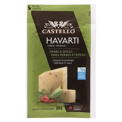 Castello Havarti aux fines herbes et épices 200 g, 4,40 $/100g