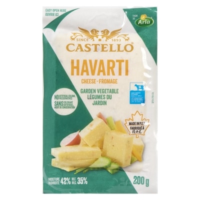 Castello Havarti Garden Veg. FW 200 g, $4.15/100g