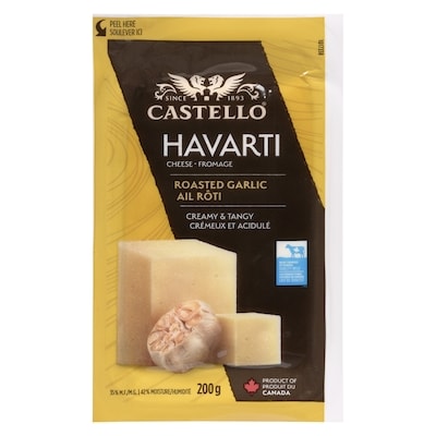 Castello Havarti Roast Garlic FW 200 g, $2.47/100g